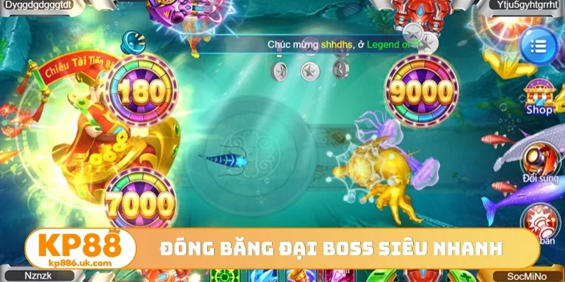 Đóng băng đại boss siêu nhanh