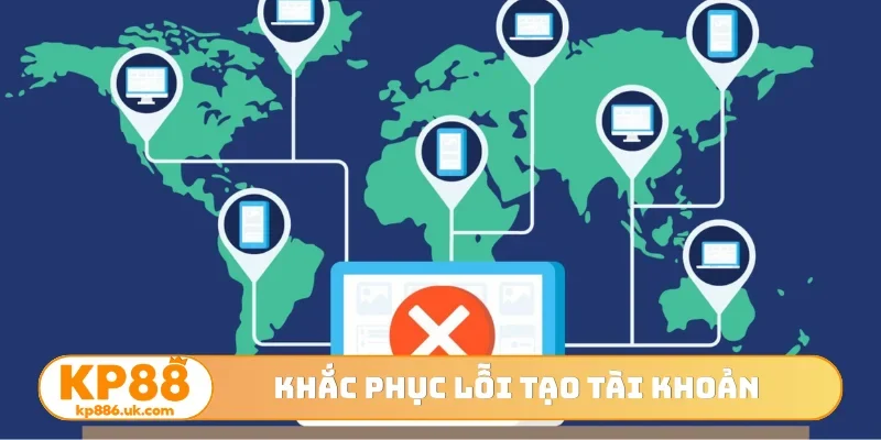 Khắc phục lỗi tạo tài khoản