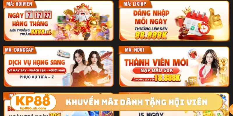 Khuyến mãi dành tặng hội viên