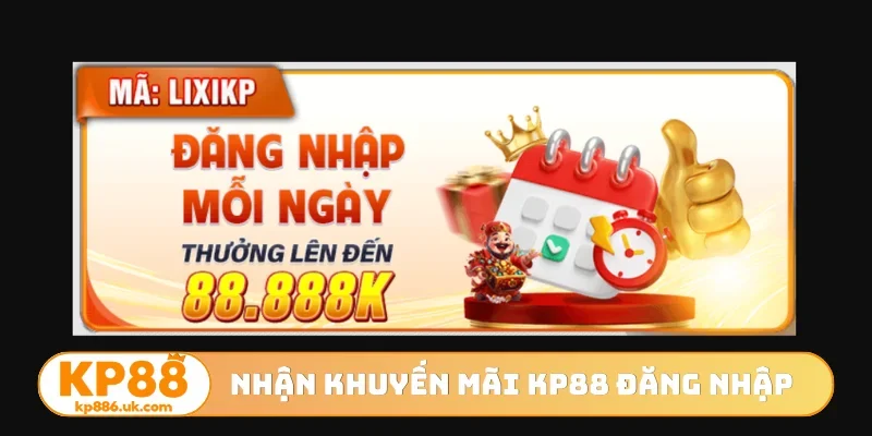 Nhận khuyến mãi KP88 đăng nhập