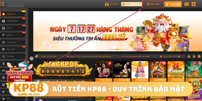 Rút tiền KP88
