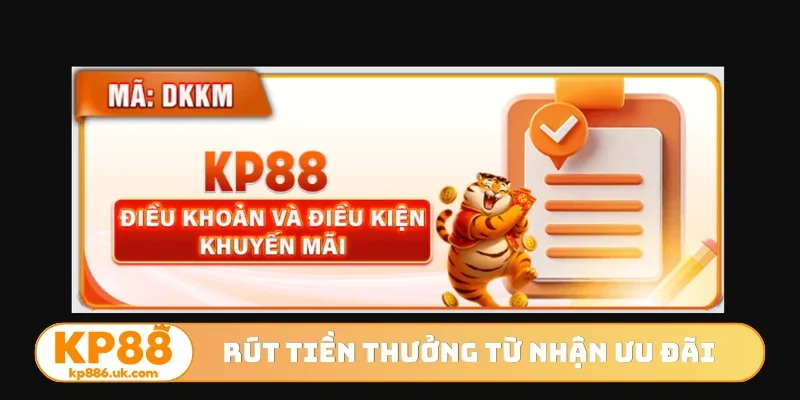 Rút tiền thưởng từ nhận ưu đãi