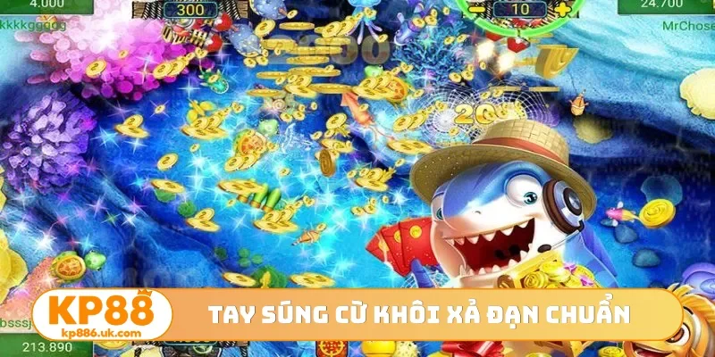 Tay súng cừ khôi xả đạn chuẩn