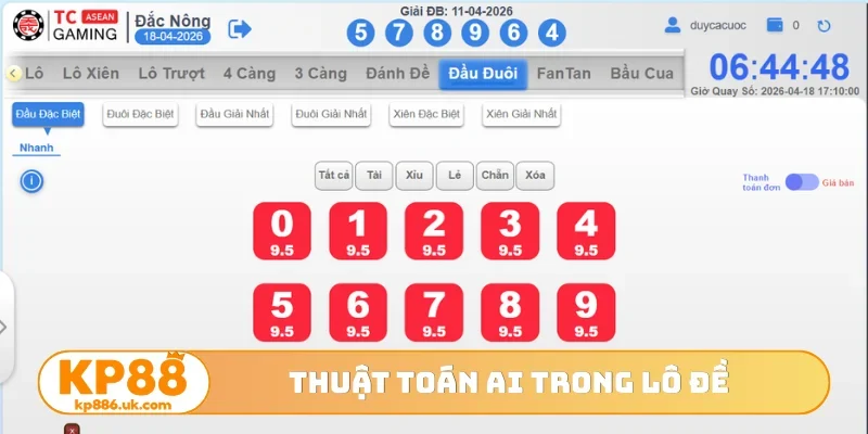Thuật toán AI trong lô đề